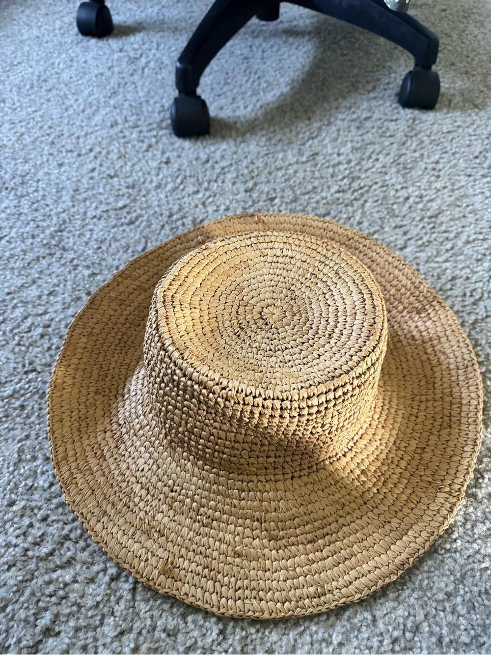 J. Crew Natural Raffia Straw Sun Hat - Tan - Picture 7 of 7